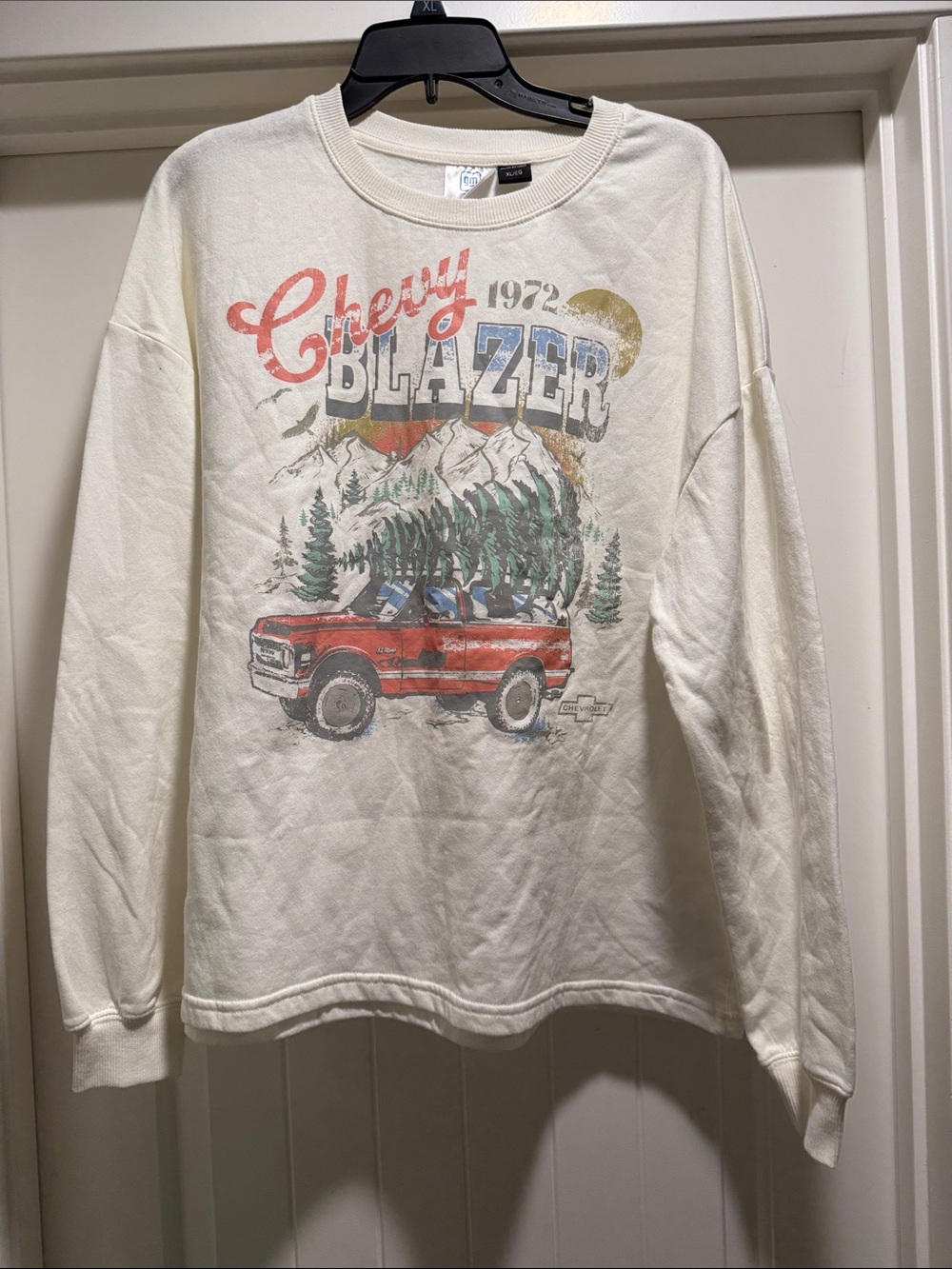 Chevy Blazer Graphic Crewneck Sweatshirt - Cream
